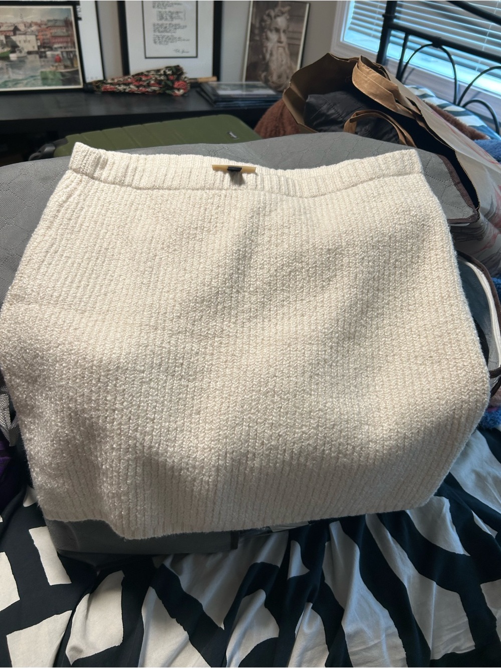 Universal Thread Cream Knit Mini Skirt